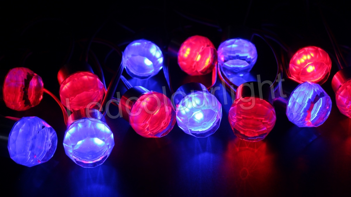 IP65 D33mm SPI Control RGB LED Diamond Crystal Pixel Light for Nightclub Decoration