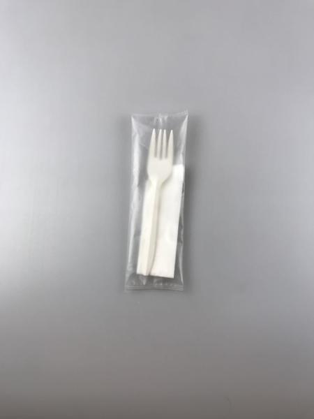1 Piece Separately Wrapped Disposable Spork in Kraft Paper Box Customized for You