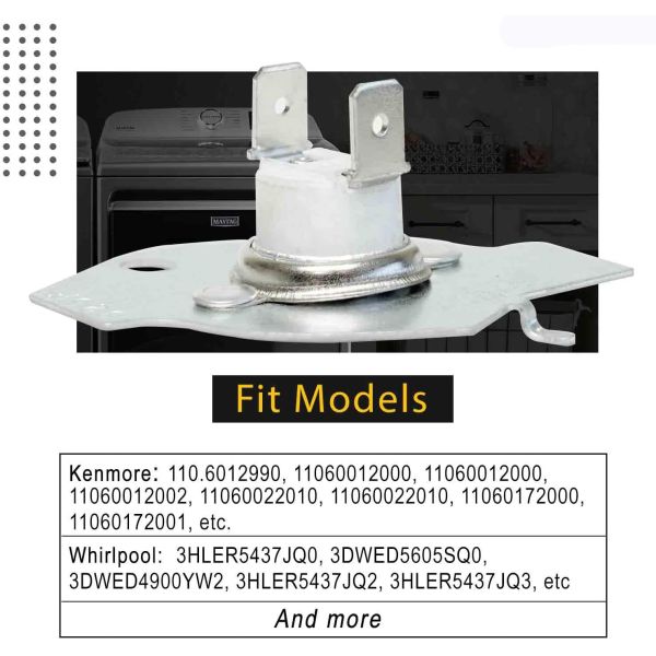 Home Appliance Parts Clothes Dryer 3399848 3977393 Thermal Fuse Temperature Fuse
