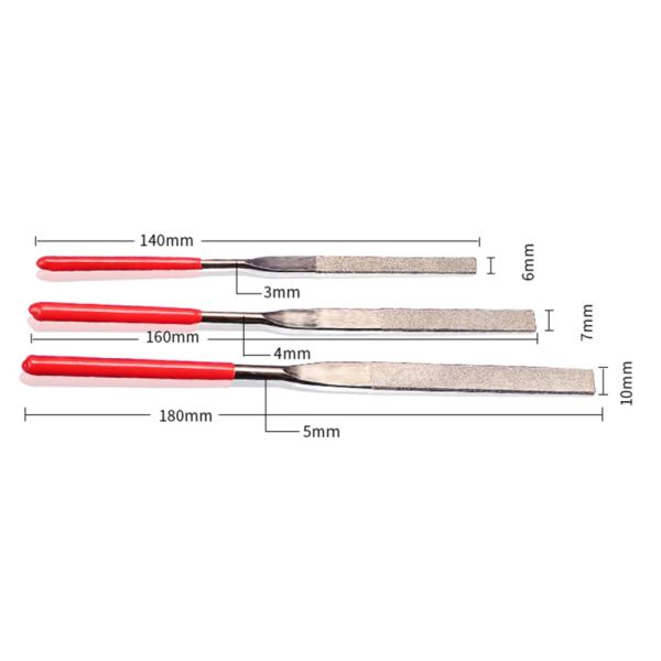 160mm Electroplated Diamond Needle Files