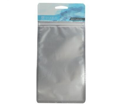 Color printing plastic Aluminum Foil k Plastic bag with header for Makeup Sponge packing