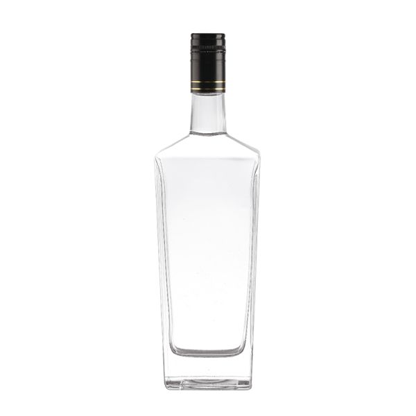 Screen Printing 750ml Liquor Wine Vodka Glass Bottle With Stopper Acceptable OEM/ODM