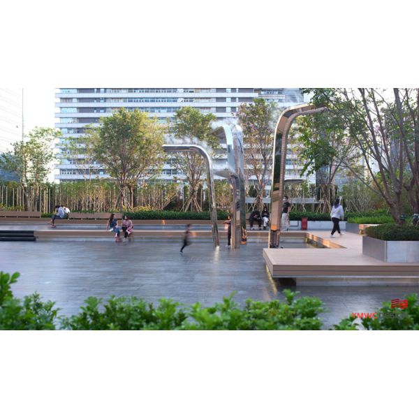 SCULPTURE Stainless Steel Water Features for Custom Art Installations in Unique Shapes