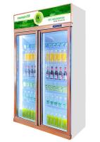 Porta comercial R290 de Coca Cola Fridge Chiller Glass da vitrina da bebida do supermercado