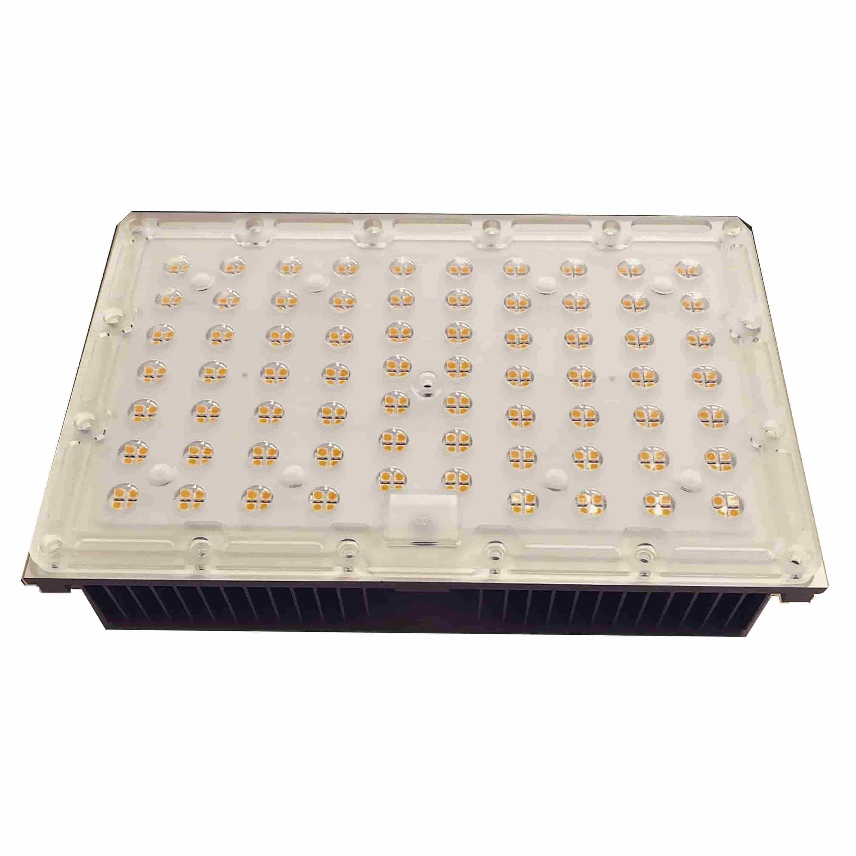 Custom 200W LED Light Module Cover 90 Degree Optical PC Lens 14s20p 2200K SMD
