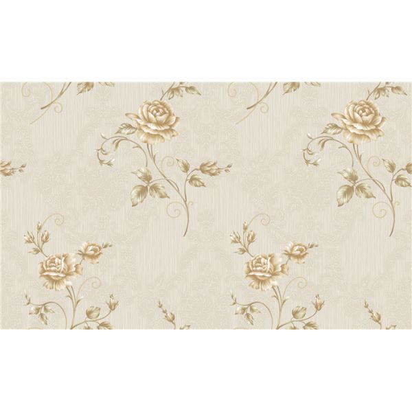 Beautiful Rose Flower Design Wallpaper Deep Embossed With 1.06*15.6m Size