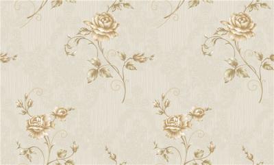 Beautiful Rose Flower Design Wallpaper Deep Embossed With 1.06*15.6m Size