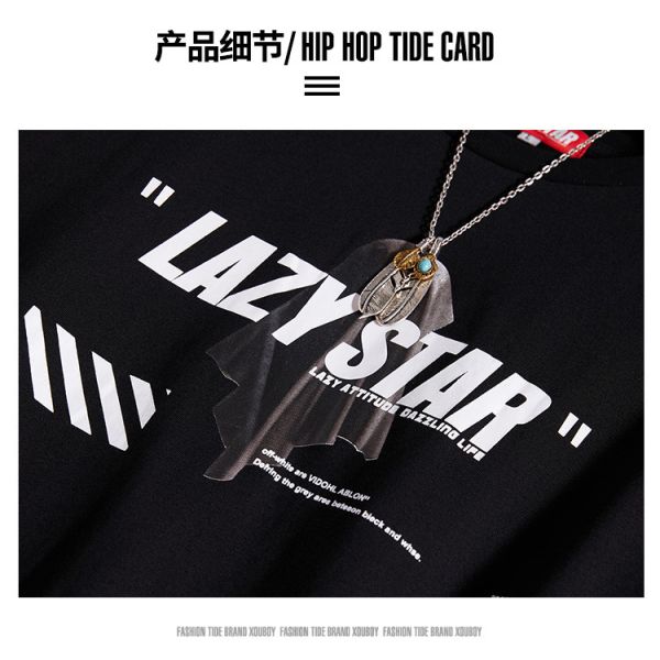 Skateboard High Street Men Streetwear T Shirts Personality Print 3XL Polyester