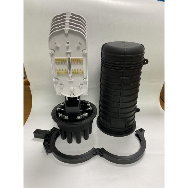 24-144 Cores Heat Shrink Dome Fiber Optic Splice Closure 1 Oval 8ports IP68 For Pole Duct