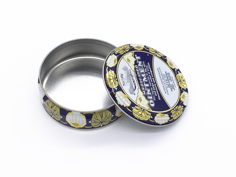 Customizable Round Lip Balm Medical Flat Tin Box Small Tin Containers With Lids