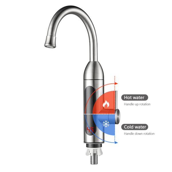 Fast Heating 304 Stainless Steel Instant Electric Water Heater Kitchen Tap