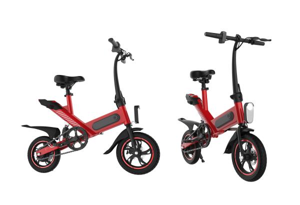 High Carbon Steel Lightest Electric Folding Bike 12 Inch 25KM/H Charging Time 3H~4H