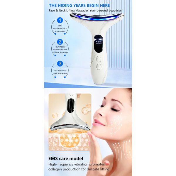 7 in 1 Face Lift Device Anti-Wrinkle and LED Facial Massage Tool for Skin Rejuvenation