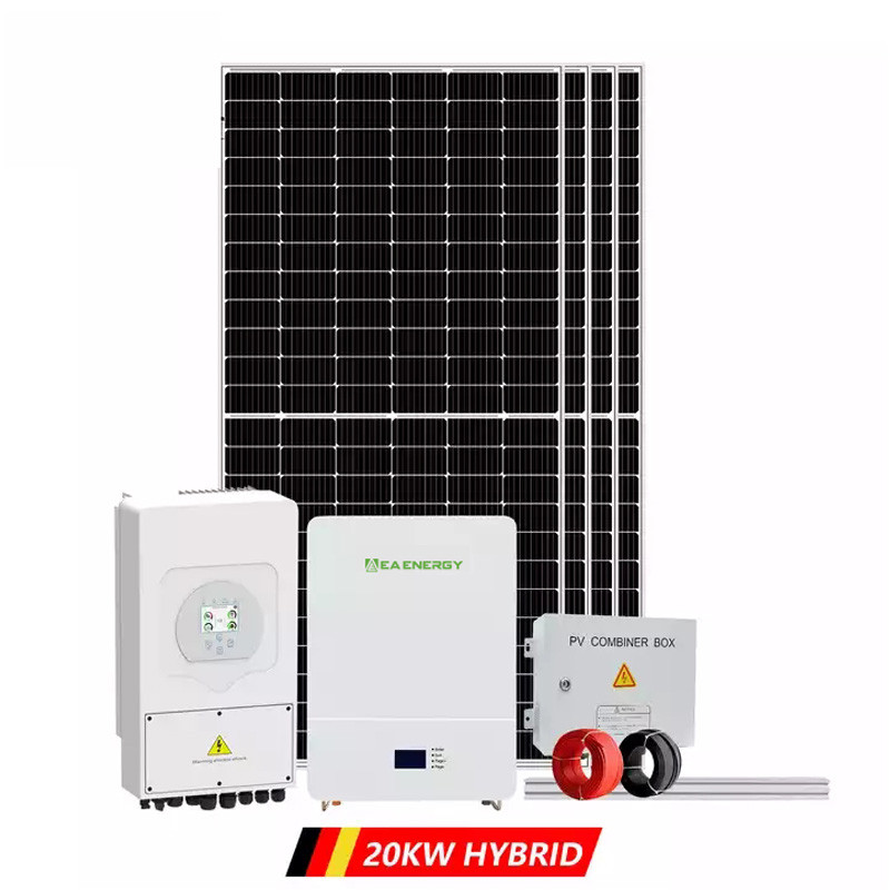 гибрид системы хранения батареи дома 10kw 20kw с солнечной энергии решетки