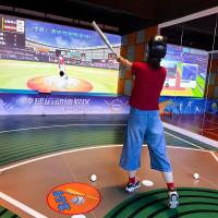 拡張現実 インタラクティブなスポーツ 室内シミュレーター 野球 ピッチング 娯楽ゲーム