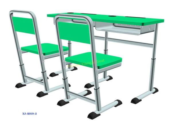 OEM Student Desk And Chair Set , Lifting 1.5mm Iron Aluminum Frame Modern Classroom Chairs
