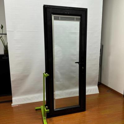 Customized Glass Aluminum Pivot Doors Double Glaze Aluminum Casement Door ODM