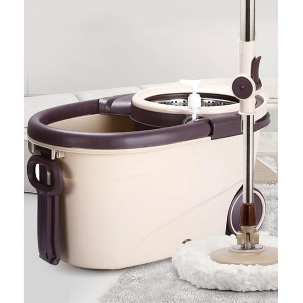 Stainless Steel Wringer 360 Spin Easy Clean Cyclone Floor Cleaning Mop and Bucket Set