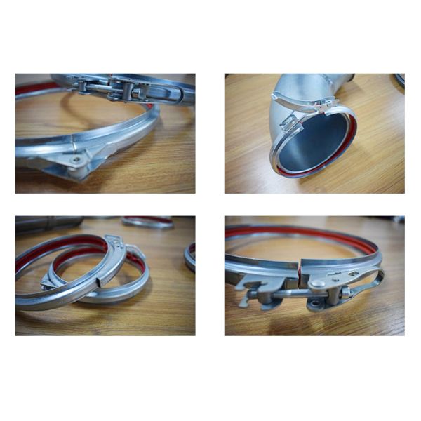 Galvanized Adjustable Quick Release Pipe Clamp Stainless Steel 180mm