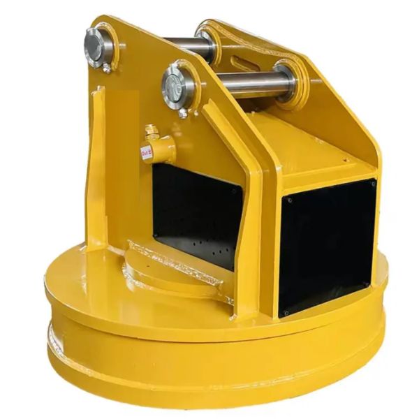 Custom Hydraulic Excavator Magnet ,  Round Scrap Lifting Magnet For Crane Forklift