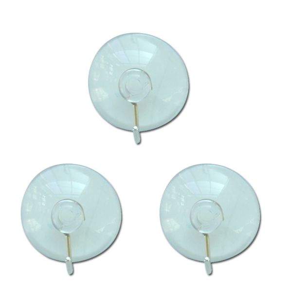 3 pc Suction Cup with Hook