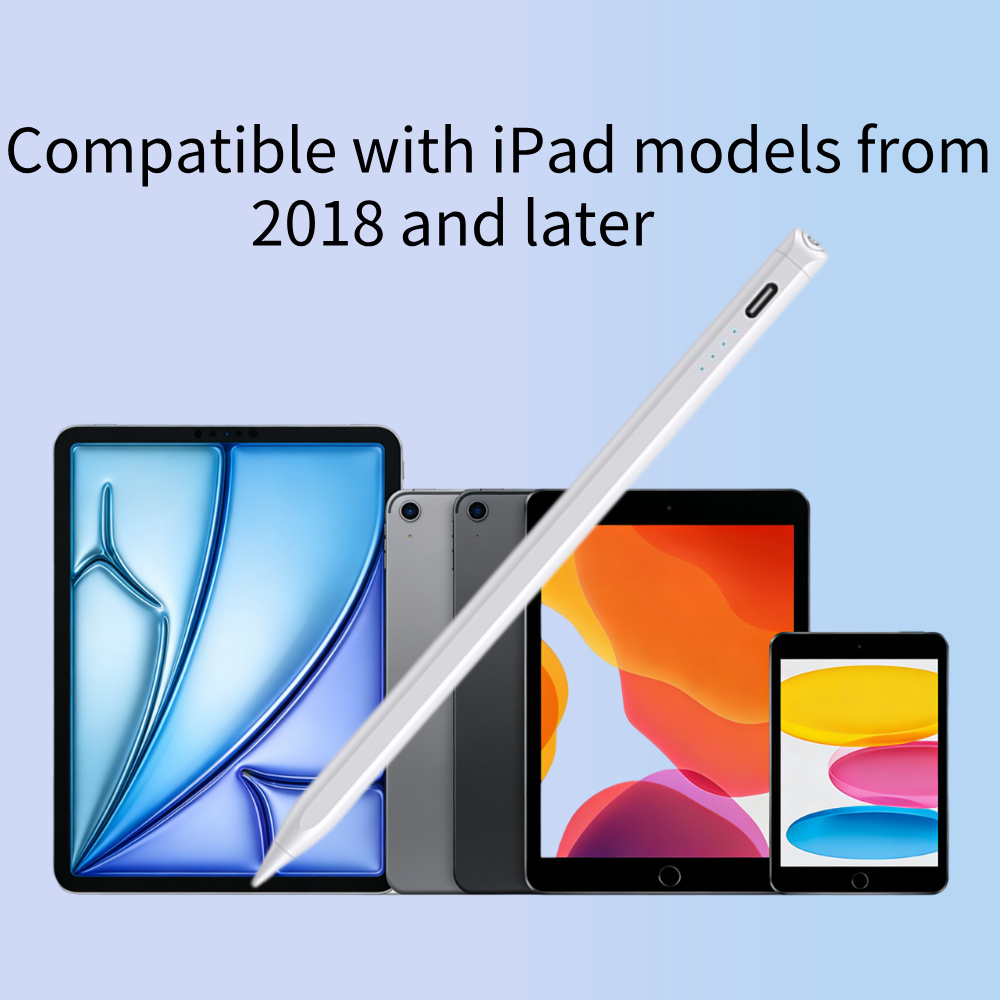Push Button Switch with Tilt-sensitive Anti-mistouch Function Touch Pencil ipad Stylus Pen for IPads After 2018