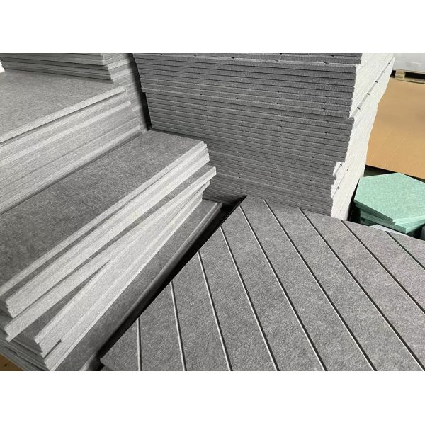 Fire Retardant Felt 3d Acoustic Wall Panels Polyester Fiber