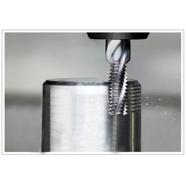 Solid Carbide Thread End Mill  65hrc Customize ISO Metric Three-Teeth CNC For Threading