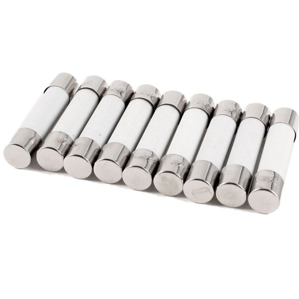 Canada cUL Certificated 6.3mmx32mm Quick Blow Cartridge Sand Filled Ceramic Tube Fuses 100mA-50Amp For DC Applications