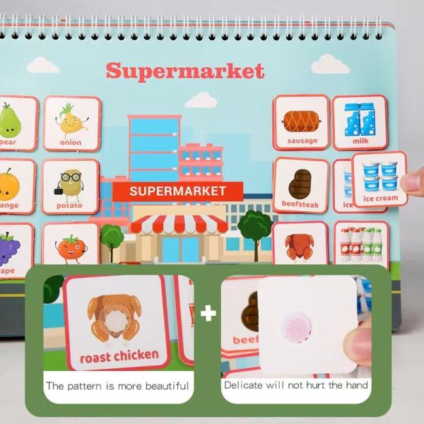 Montessori Learning Hardcover Book Printing For Kids Custom Educational Learning Book