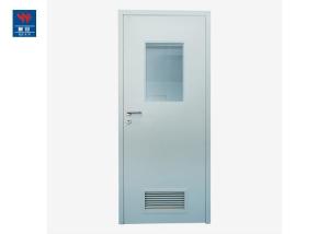 Air Tight Steel Swing Iron Glass 30min Fire Doors For Hospitals