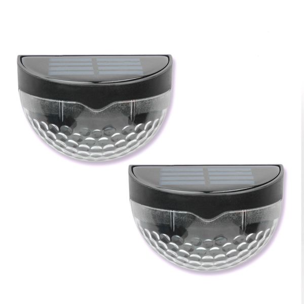 Solar Fence Light Semi-circle Outdoor Wall Light White Decorative Lighting
