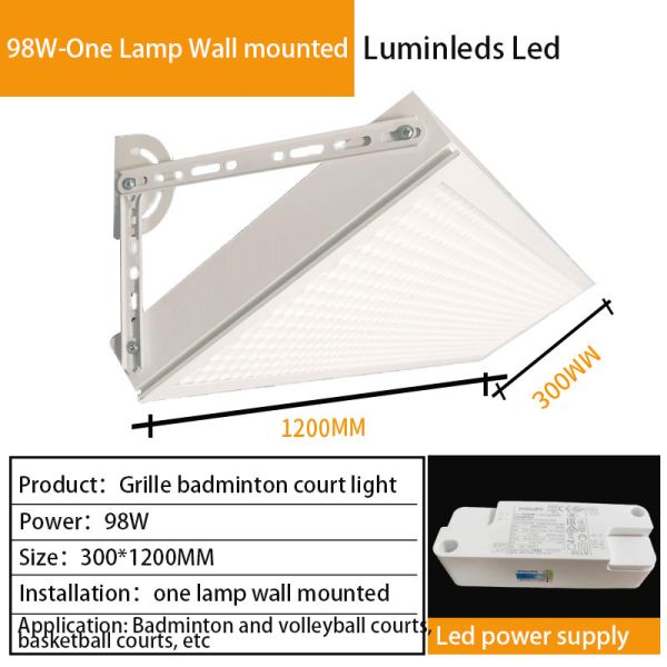 YM11 100W LED Badminton Court Flood Lights Anti Glare Indoor Lighting