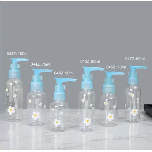Прозрачная бутылка перемещения насоса ЛЮБИМЦА для лосьона шампуня и ливня