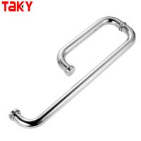 Manche de porte en verre coulissante en acier inoxydable durable pour porte de douche certifiée ISO9001