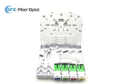 Placa dianteira interna da caixa da terminação da fibra ótica de 4 núcleos com o adaptador do obturador SC/APC