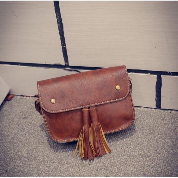 2016 new female fringed shoulder bag Miss Han Banchao handbag PU bag diagonal package