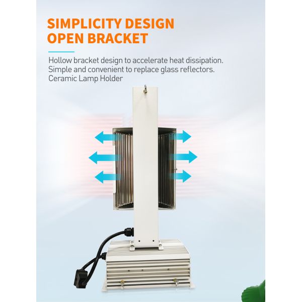 Парник HPS 1000W растет светильники удваивает законченное 7KG