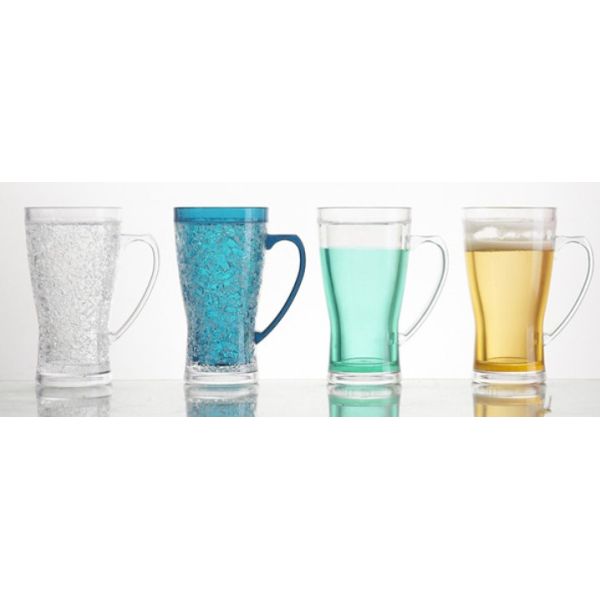 Plastic Freezer Mug, Beer Mug, Beer Stein, Beer Tankard | Freezable Beer Tankard