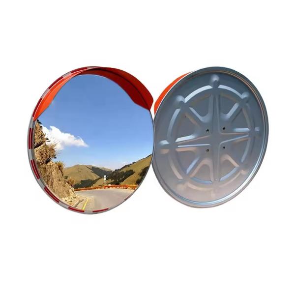 Stainless Steel Concave Convex Mirror 60cm 80cm Reflective Traffic Curved Mirror