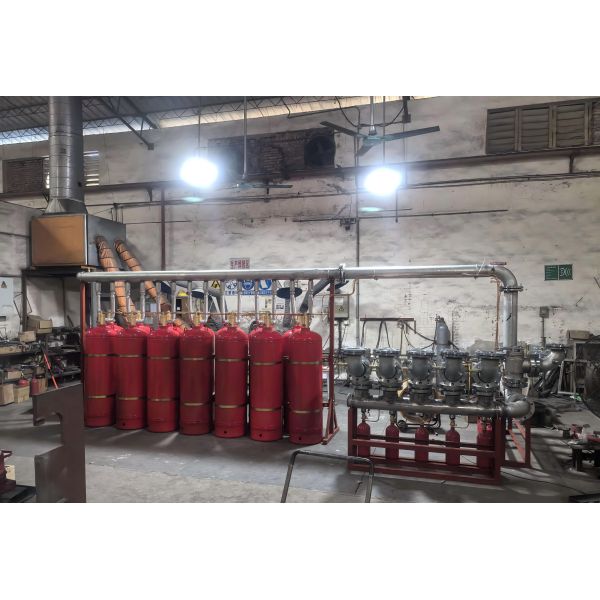Centralized FM200 Fire Pipe Network - High Efficiency Gas Suppression System Solution