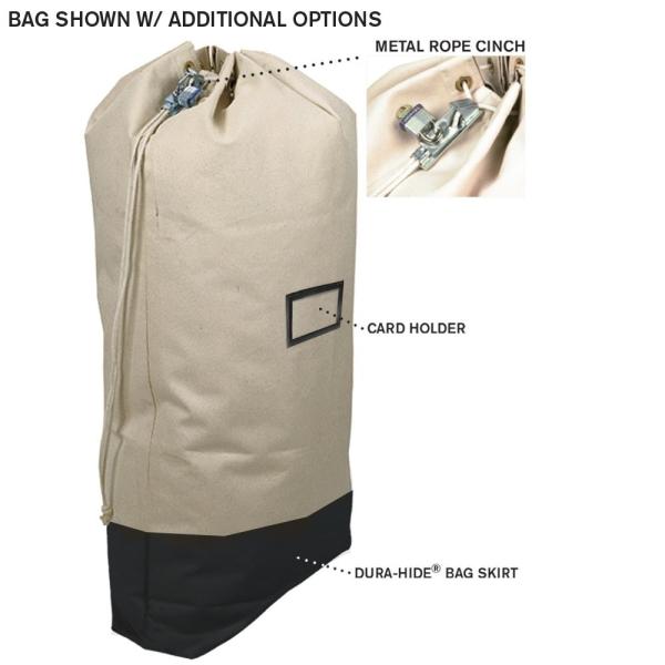 DRAWSTRING DRAW-OFF LARGE CAPACITY CANVAS MAIL BAG BANK BAG - CUSTOM COLORS AVAILABLE
