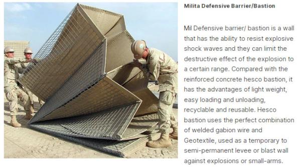 Explosion-proof cage High Strength Border Protective Defense barrier Defensive Wall sand filled welded wire mesh Gabion