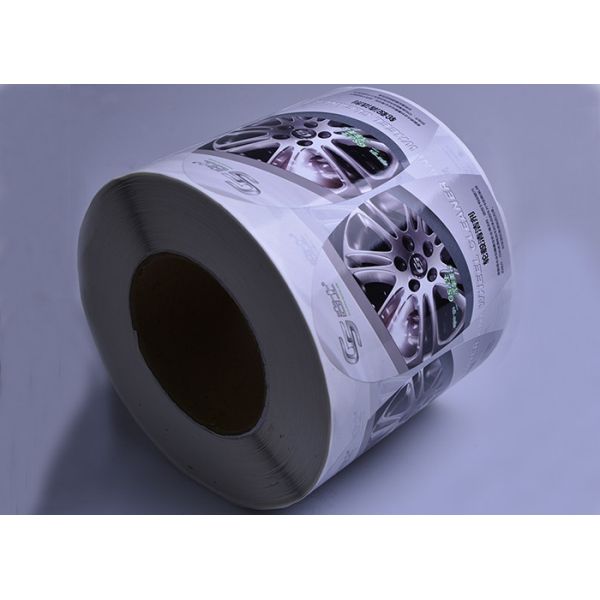 Custom printing glossy waterproof car hubs detergent bottle packaging sticker labels rolls