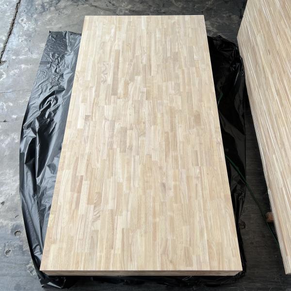Thickness 8-40mm Rubber Wood Finger Joint Board Lightweight Natural