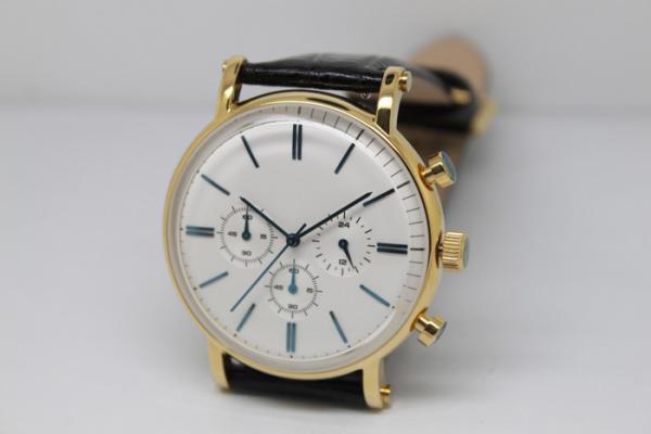 Genuine Leather Popular Men Business Watch / Mineral Glass Watch With Buckle Clasp,multifunction wrist watch