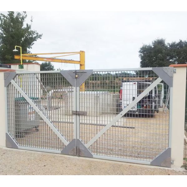 Power Safety FRP Insulated Barrier Gate with Cutting Service GRP Fiberglass Grating