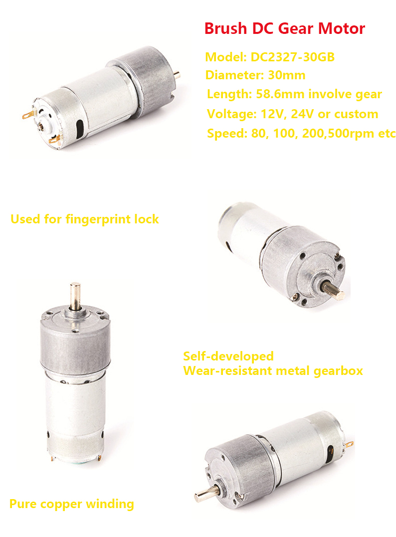 Портативная шпора принтера 30mm уменьшая мотор шестерни робота мотора 12V