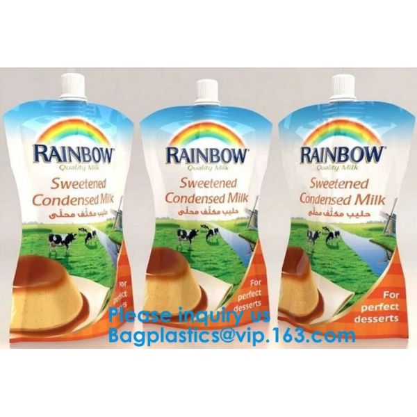 High Barrier Silver Packaging Bags,Aluminum Foil Stand Up Pouch With Spout For Baby Food Packaging Bagease, Bagplastics