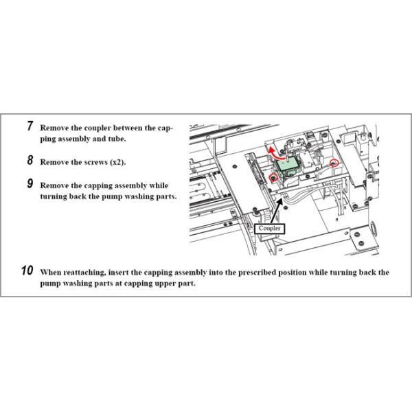 Unidade tampando de Epson DX5 Mimaki JV33/JV5 das peças sobresselentes da impressora